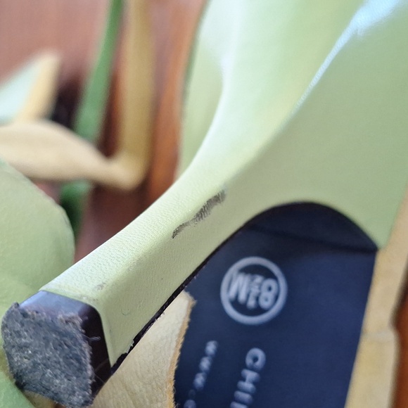 Chinese Laundry Stylish Green Slingback Heels with Floral Accent - Picture 9 of 12